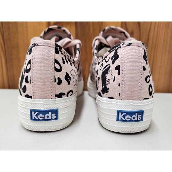 Betty and Veronica Keds Pink and Black Leopard Print Limited Edition Sneakers - Picture 6 of 10